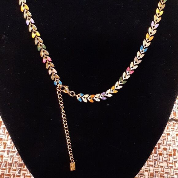 New Yaduda Colorful Leaf Boho New 15" 3" Extention - Picture 5 of 6